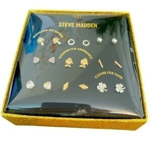 STEVE Madden 9 Piece Earring Gift Set New in Box